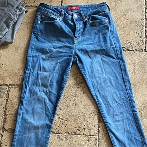 Blue guess high skinny jeans size 26